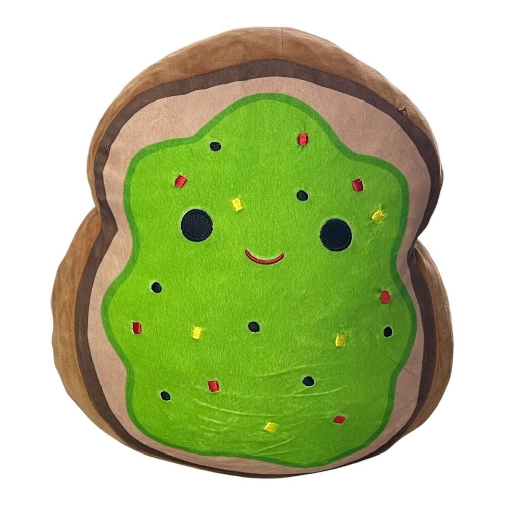 Squishmallows Sinclair the Avocado Toast 12" Stuffed Plush Food Missing Tag